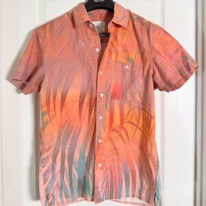 Orange Beachy Button Down